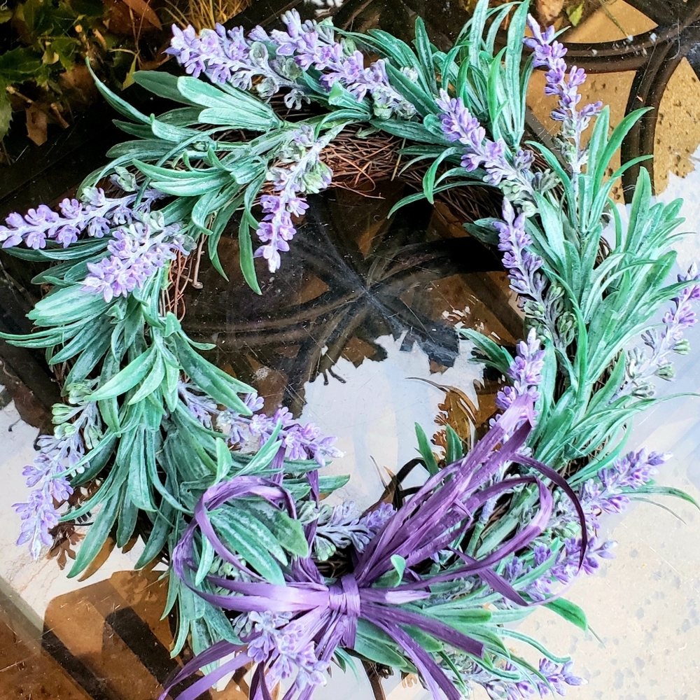 New Lavender and Grapevine Wreath